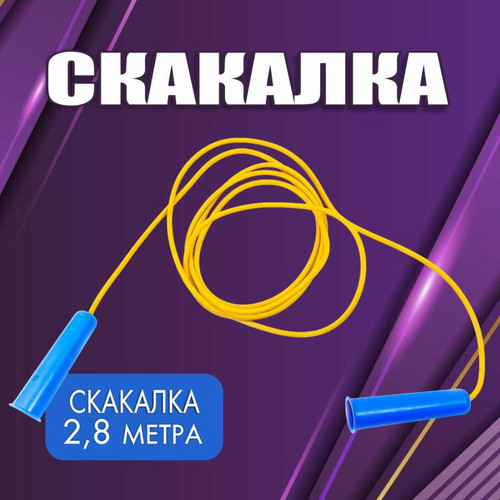 Скакалка цветная (2,8 метра) фото